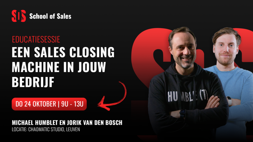 Een sales closing machine in jouw bedrijf met Michael Humblet en Jorik van den Bosch